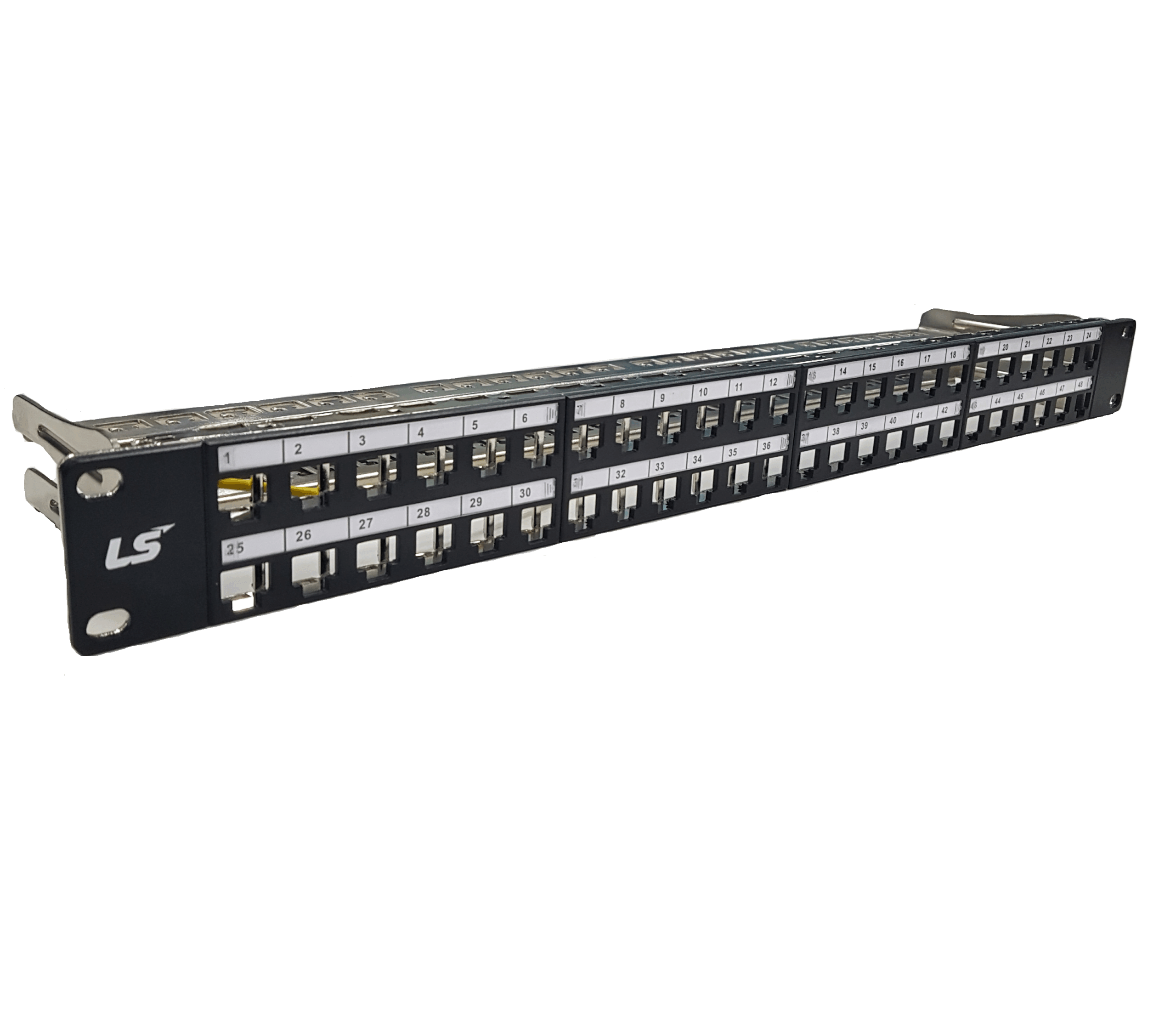 48-Port/1U Patch Panel w/Hinged Wire Management (Unloaded)