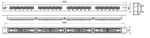 24-Port CAT 5e Patch Panel - Image 2